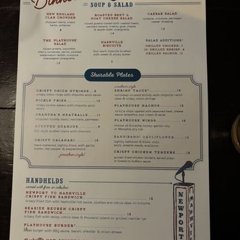 Playhouse Kitchen - Menu - Pizza Near Me - Newport, Rhode Island