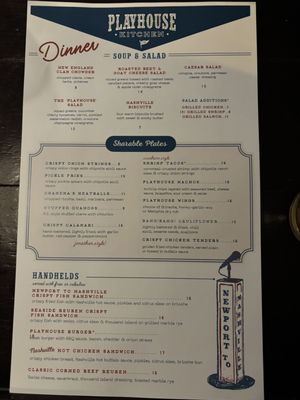Menu photo 2 Playhouse Kitchen Newport, RI
