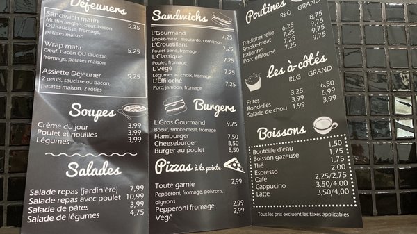 Menu photo 2 Chez L’Gourmand Montreal, QC Menu photo 2 Chez L’Gourmand Montreal, QC