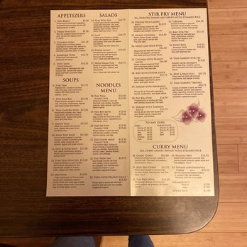 Thai Garden - I am a waitress at Thai garden. This is our current and right Menu an prices. Thank you. - Thai Near Me - Deer Park, Washington Thai Garden - I am a waitress at Thai garden. This is our current and right Menu an prices. Thank you. - Thai Near Me - Deer Park, Washington