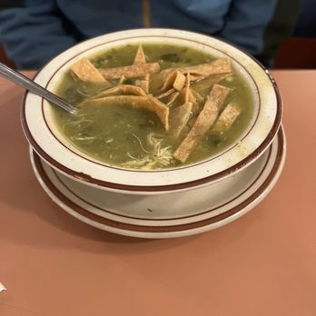 Coral Cafe - Chris got chicken tomatillo soup - American Near Me - Burbank, California