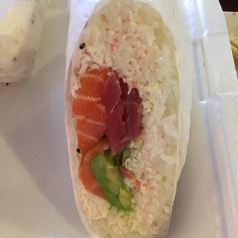 Densetsu - A closeup of the superman sushi burrito. - Japanese Near Me - Plano, Texas