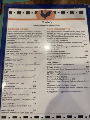 Menu photo 3 Marie's Diner Duryea, PA