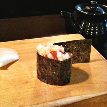 Kuru Kuru Sushi - Gunkan sushi with diced Ika, Uni and Ikura. - Sushi Bars Near Me - Burbank, California Kuru Kuru Sushi - Gunkan sushi with diced Ika, Uni and Ikura. - Sushi Bars Near Me - Burbank, California