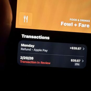 Fowl + Fare - Transaction - Sandwiches Near Me - Alameda , California