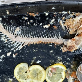Down the Hatch Maui - This an after photo of my husband's fish! - Seafood Near Me - Lahaina, Hawaii Down the Hatch Maui - This an after photo of my husband's fish! - Seafood Near Me - Lahaina, Hawaii