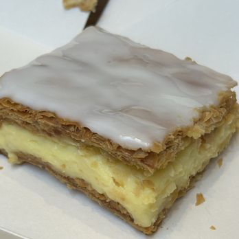 Paul Bakery, Cafe & Restaurant - Mille feuilles, probably one of the best I have ever tasted. Except the white glaze, which I removed. - French Near Me - Vancouver, British Columbia Paul Bakery, Cafe & Restaurant - Mille feuilles, probably one of the best I have ever tasted. Except the white glaze, which I removed. - French Near Me - Vancouver, British Columbia