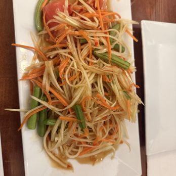 Chada Thai Dining - Lao papaya salad medium spice level was very spicy for me. - Soup Near Me - Baltimore, Maryland