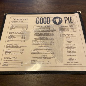 Good Pie - Menu - Pizza Near Me - Las Vegas, Nevada Good Pie - Menu - Pizza Near Me - Las Vegas, Nevada