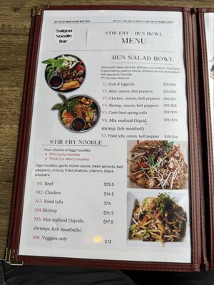 Menu photo 1 Saigon Noodle Bar West Chester, OH Menu photo 1 Saigon Noodle Bar West Chester, OH