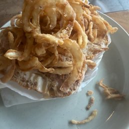 sandwich left me wanting more white stuff in the middle.... sandwich left me wanting more white stuff in the middle....