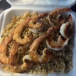 Nik's Steak & Seafood Restaurant - Shrimp and Cajun rice