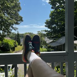 Cozy Nest Cottages - Beautiful view off cabin 5's porch