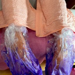 Paraffin wax included with your gel pedicure Paraffin wax included with your gel pedicure
