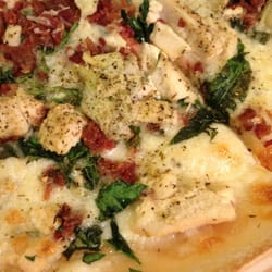 Papa Murphy's - Chicken artichoke spinach thin crust pizza!