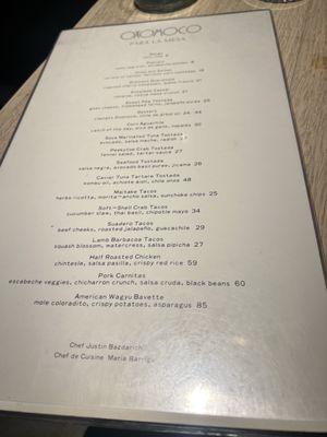 Menu photo 1 Oxomoco Brooklyn, NY