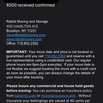 Rabbit Moving & Storage - Confirmation that Rabbit was paid on Zelle despite the misleading updates rabbit is providing here on yelp. - Movers Near Me - Brooklyn, New York Rabbit Moving & Storage - Confirmation that Rabbit was paid on Zelle despite the misleading updates rabbit is providing here on yelp. - Movers Near Me - Brooklyn, New York