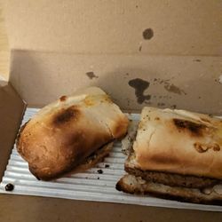 Domino's Pizza - Burned bun, yech.