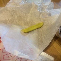 Little pickle that included.