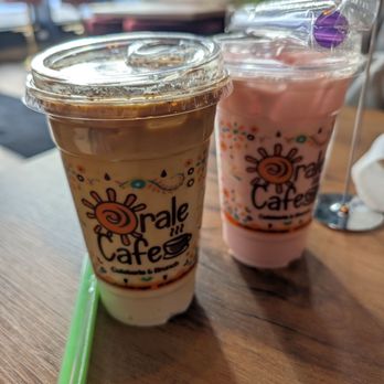 Orale Cafe - Horchata latte and agua de fresa - Coffee & Tea Near Me - Round Lake, Illinois