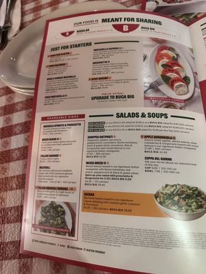 Menu photo 4 Buca di Beppo Italian Restaurant Orlando, FL