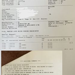 Carmona's Appliance & Mattress Center - Service tech stated parts were installed and were not!