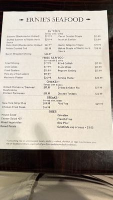 Menu photo 4 Ernie's Seafood Restaurant North Richland Hills, TX Menu photo 4 Ernie's Seafood Restaurant North Richland Hills, TX