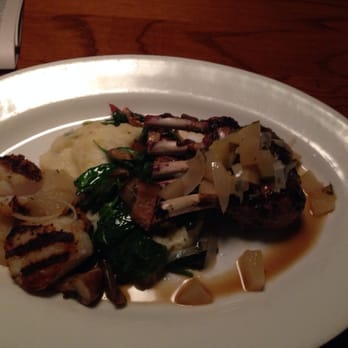 Silvercreek - Lamb and scallops - New American Near Me - Urbana, Illinois
