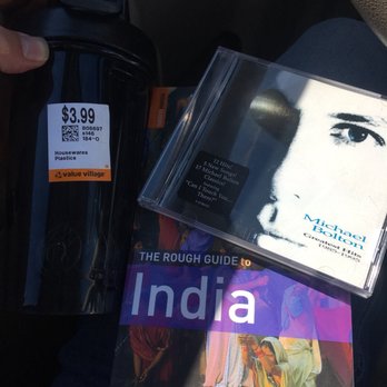 Value Village - Bolton's Greatest Hits, a book about traveling to India, and a Shaker Bottle thing with that rolly ball inside even! - Thrift Stores Near Me - Fairbanks, Alaska