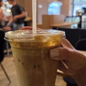 Pan D'oro - Iced pistachio latte - Cafes Near Me - New York, New York Pan D'oro - Iced pistachio latte - Cafes Near Me - New York, New York