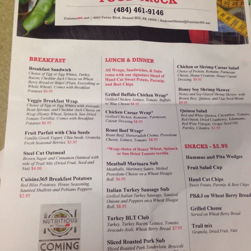 Cuisine365 - Menu - Caterers Near Me - Drexel Hill, Pennsylvania Cuisine365 - Menu - Caterers Near Me - Drexel Hill, Pennsylvania
