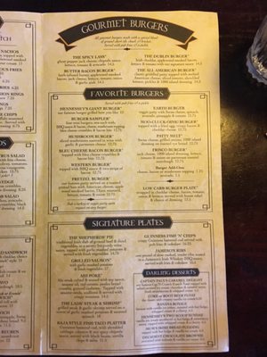 Menu photo 8 Hennessey's Tavern Las Vegas, NV