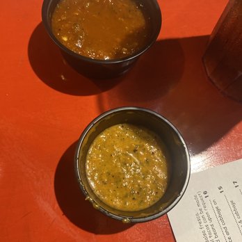 Fred's Mexican Cafe - Salsa on the right is good for Spicy AF lovers, left is chipotle OK - Mexican Near Me - Kihei, Hawaii Fred's Mexican Cafe - Salsa on the right is good for Spicy AF lovers, left is chipotle OK - Mexican Near Me - Kihei, Hawaii