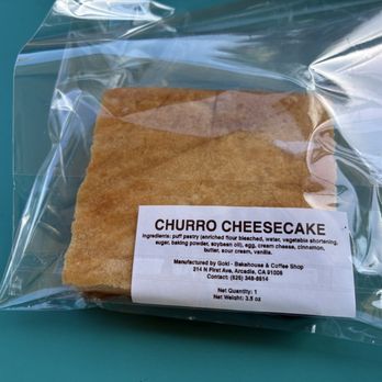 Goki - Bakehouse & Coffee Shop - Churro Cheesecake ($6.50) - Coffee & Tea Near Me - Arcadia, California