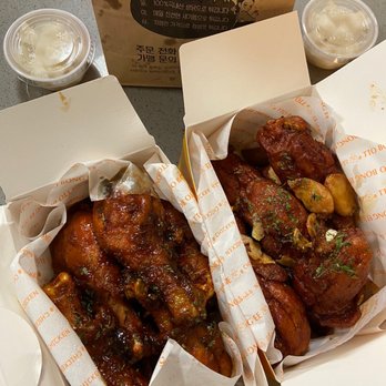Ttobongee chicken - Garlic Soy Drums, Jalapeño Drums, Shrimp Chips, Pickled Radish - Korean Near Me - Tracy, California Ttobongee chicken - Garlic Soy Drums, Jalapeño Drums, Shrimp Chips, Pickled Radish - Korean Near Me - Tracy, California