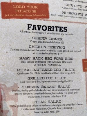 Menu photo 3 Steer N' Stein Rancho Cucamonga, CA
