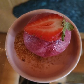 Sexy Fish Miami - Raspberry sorbet - Seafood Near Me - Miami, Florida Sexy Fish Miami - Raspberry sorbet - Seafood Near Me - Miami, Florida