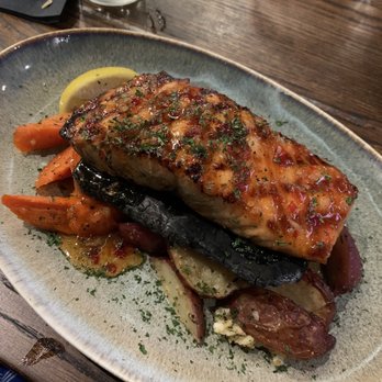 Pier 48 - Jefferson's Bourbon Cedar Salmon - Seafood Near Me - Indianapolis, Indiana Pier 48 - Jefferson's Bourbon Cedar Salmon - Seafood Near Me - Indianapolis, Indiana