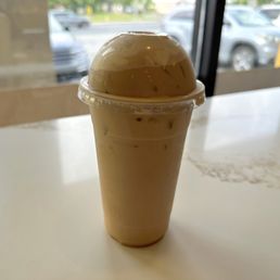Iced chocolate latte