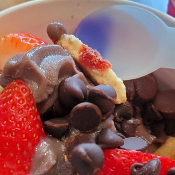 Auzzy The Bear - Froyo/ Color changing spoon - Ice Cream & Frozen Yogurt Near Me - Los Gatos, California