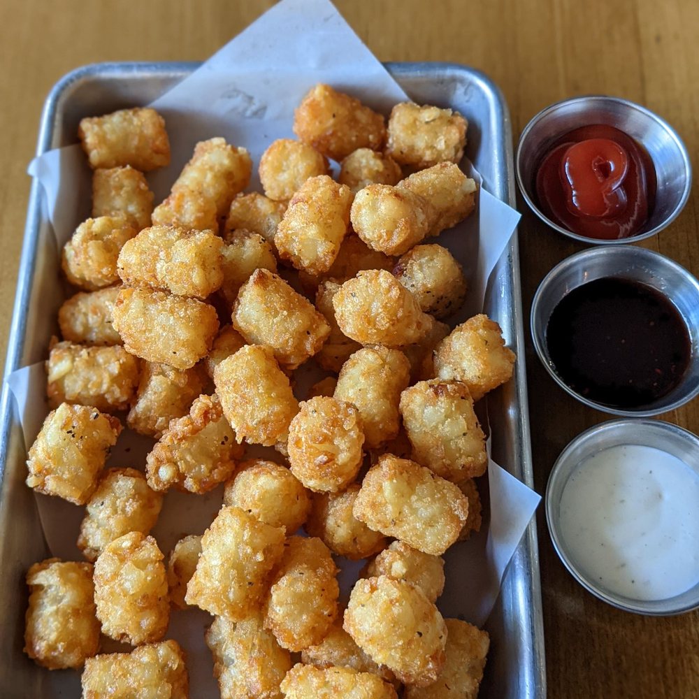Get Toasted - Tater Tots w/ketchup, sweet and sour, and ranch - Breakfast & Brunch Near Me - Riverbank, California