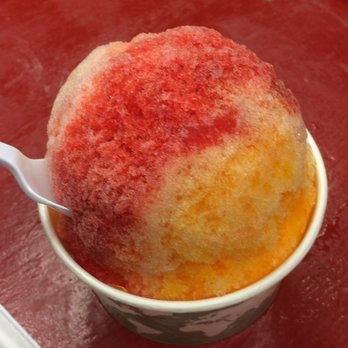 Maili Shave Ice and Snacks - So yummy... pineapple, passionfruit, and strawberry! - Desserts Near Me - Waianae, Hawaii