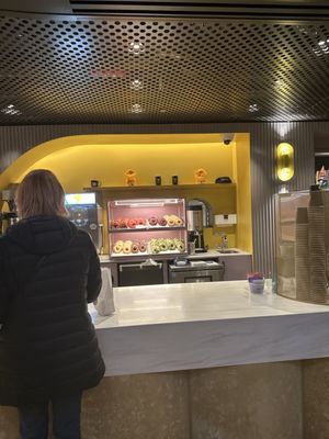 Yellow Light Coffee and Donuts by null