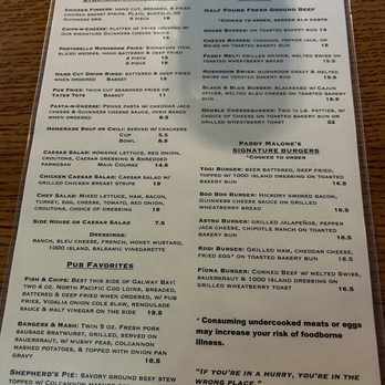 Paddy Malone's Irish Pub - Updated menu - Pubs Near Me - Jefferson City, Missouri