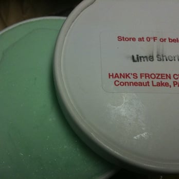 Hanks Frozen Custard - Lime Sherbert - Ice Cream & Frozen Yogurt Near Me - Meadville, Pennsylvania Hanks Frozen Custard - Lime Sherbert - Ice Cream & Frozen Yogurt Near Me - Meadville, Pennsylvania