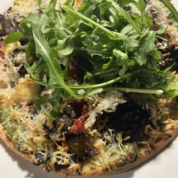 The James Room - Vegan Wild Mushroom Flatbread - Sun dried tomato, mozzarella, truffle oil & arugula. 01.31.2025. - Cafes Near Me - Atlanta, Georgia The James Room - Vegan Wild Mushroom Flatbread - Sun dried tomato, mozzarella, truffle oil & arugula. 01.31.2025. - Cafes Near Me - Atlanta, Georgia
