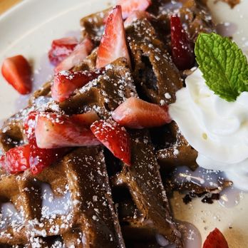Garden's Gate Cafe - Ube waffles - Breakfast & Brunch Near Me - San Jose, California Garden's Gate Cafe - Ube waffles - Breakfast & Brunch Near Me - San Jose, California