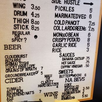 The Chicken Supply - Menu at the counter - Chicken Shop Near Me - Seattle, Washington The Chicken Supply - Menu at the counter - Chicken Shop Near Me - Seattle, Washington