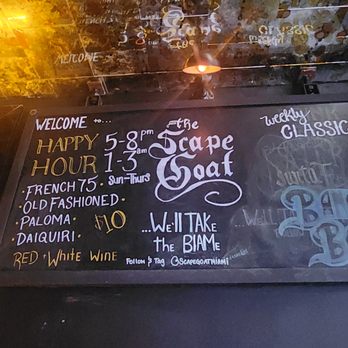 The Scape Goat - Cocktail Bars Near Me - Miami Beach, Florida