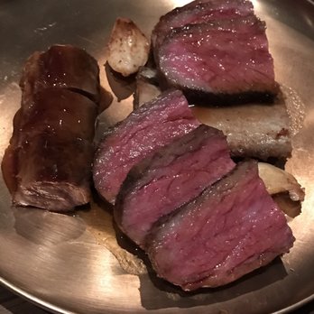 Benu - beef rib steak with assorted condiments (2/2) - Asian Fusion Near Me - San Francisco, California